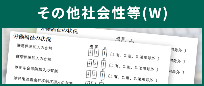 その他の社会性等(W)